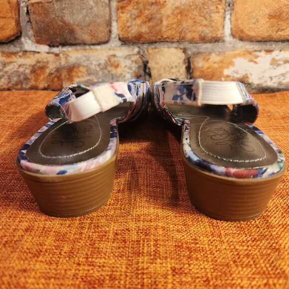 Life Stride Floral Women's Slingback Wedge Sandals Size 8 Mimosa - Picture 4 of 10